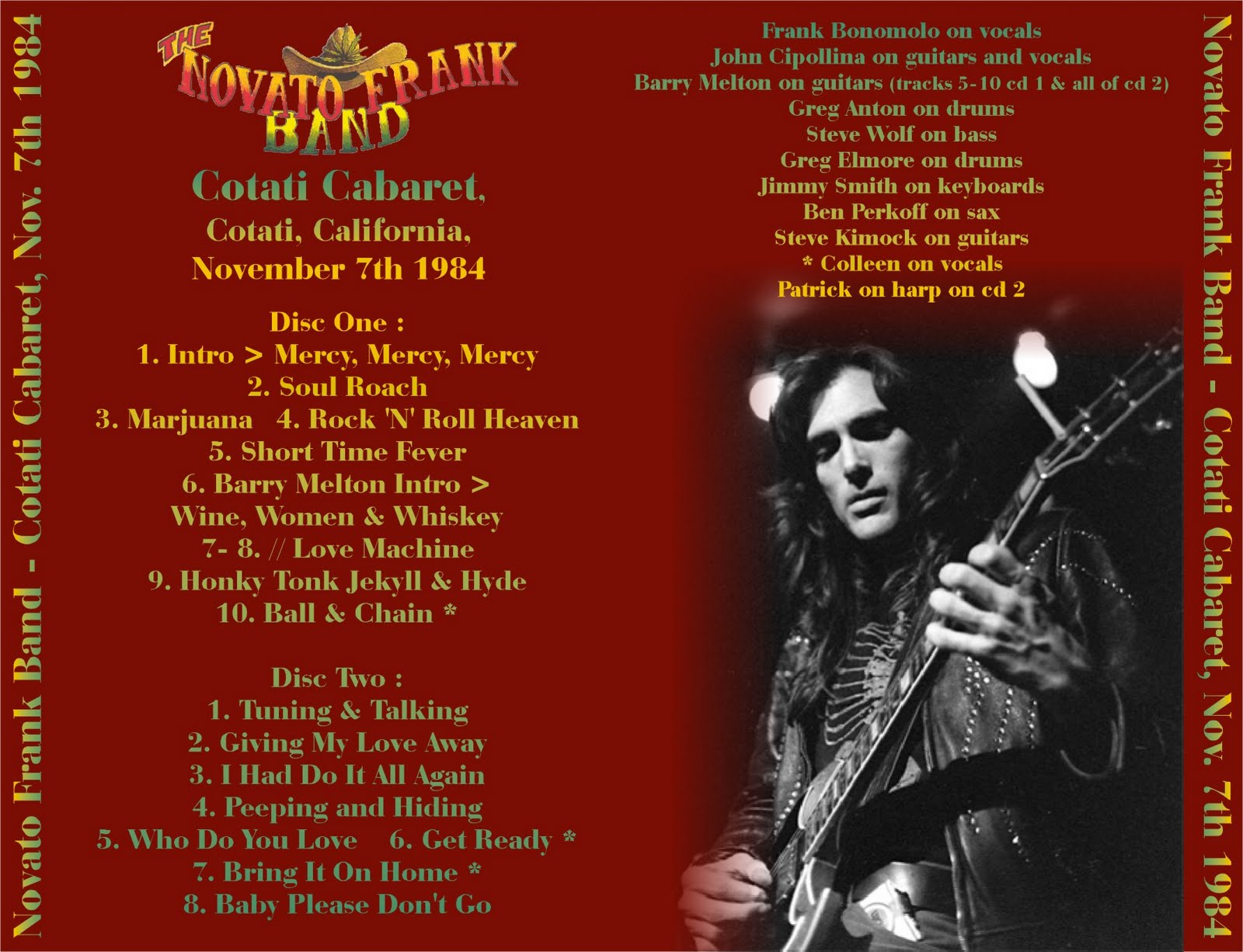 Silverado's RM The Novato Frank Band With John Cipollina Cotati