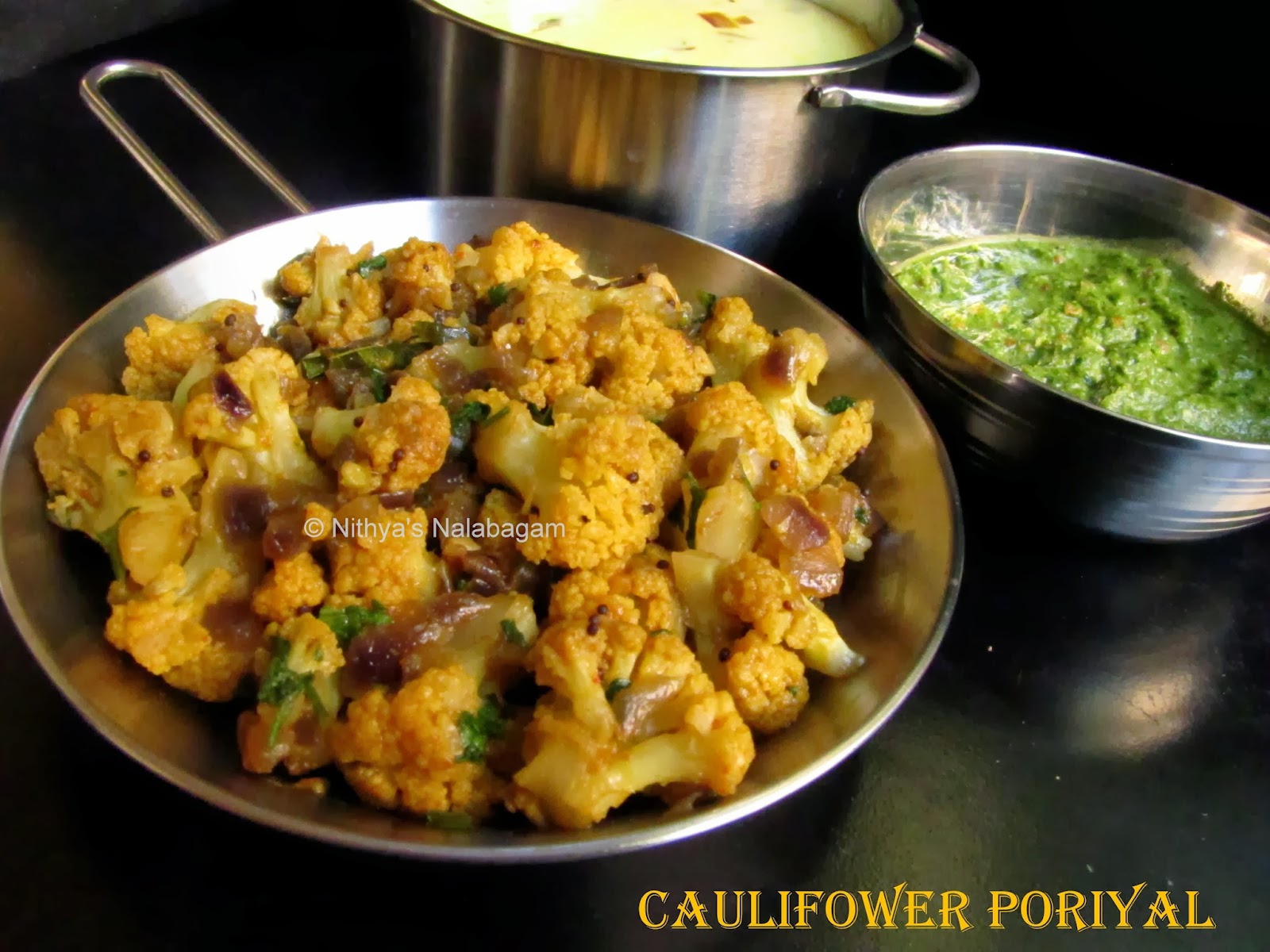 Cauliflower Poriyal Cauliflower Fry Nithya's Nalabagam