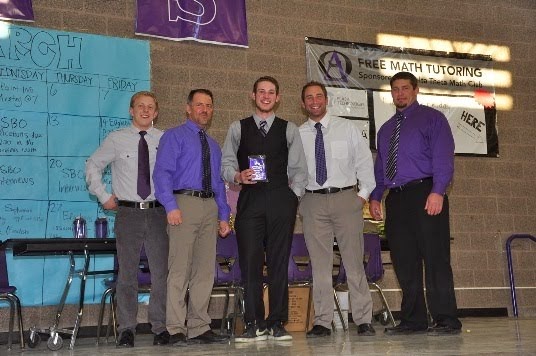 2013-174 Most Improved Varsity - Deryke Terrell - Carson Terrell standing in for brother
