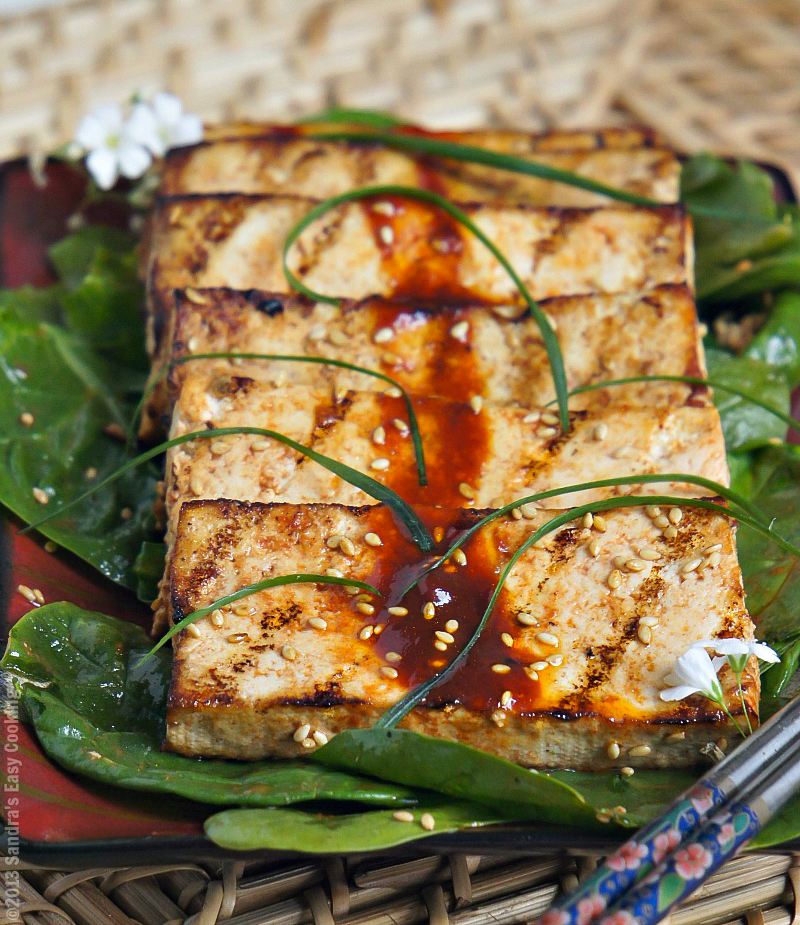 Grilled Marinated Tofu SANDRA'S EASY COOKING