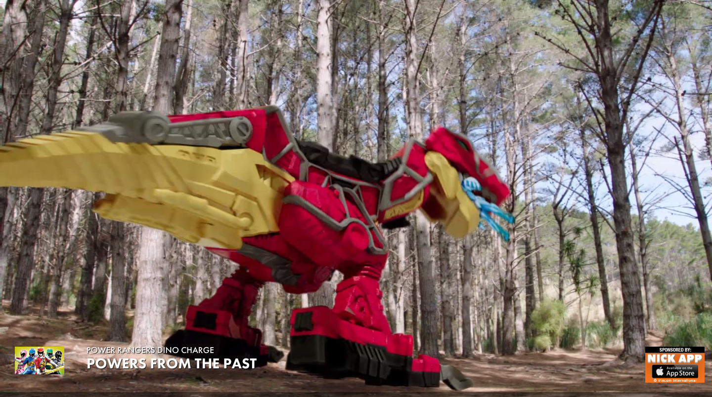 dino charge rangers rex power zord kyoryuger sentai super pink footage episode monster appears takes