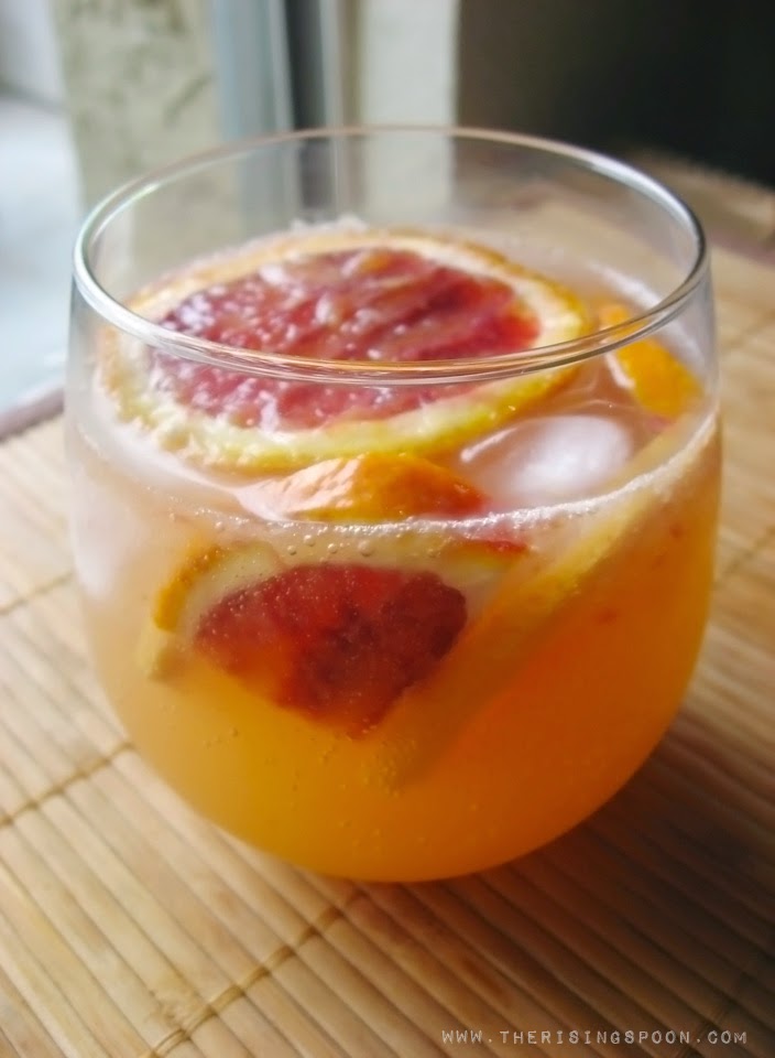Blood Orange & Grapefruit White Wine Sangria The Rising Spoon