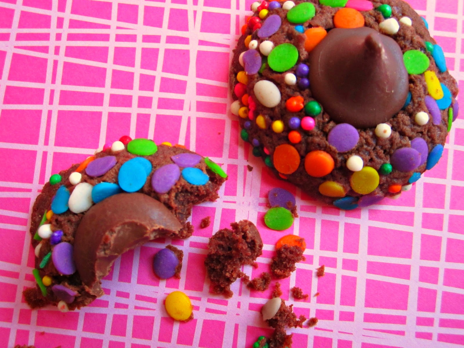 Sugar Rush New Year's Chocolate Confetti Cookies