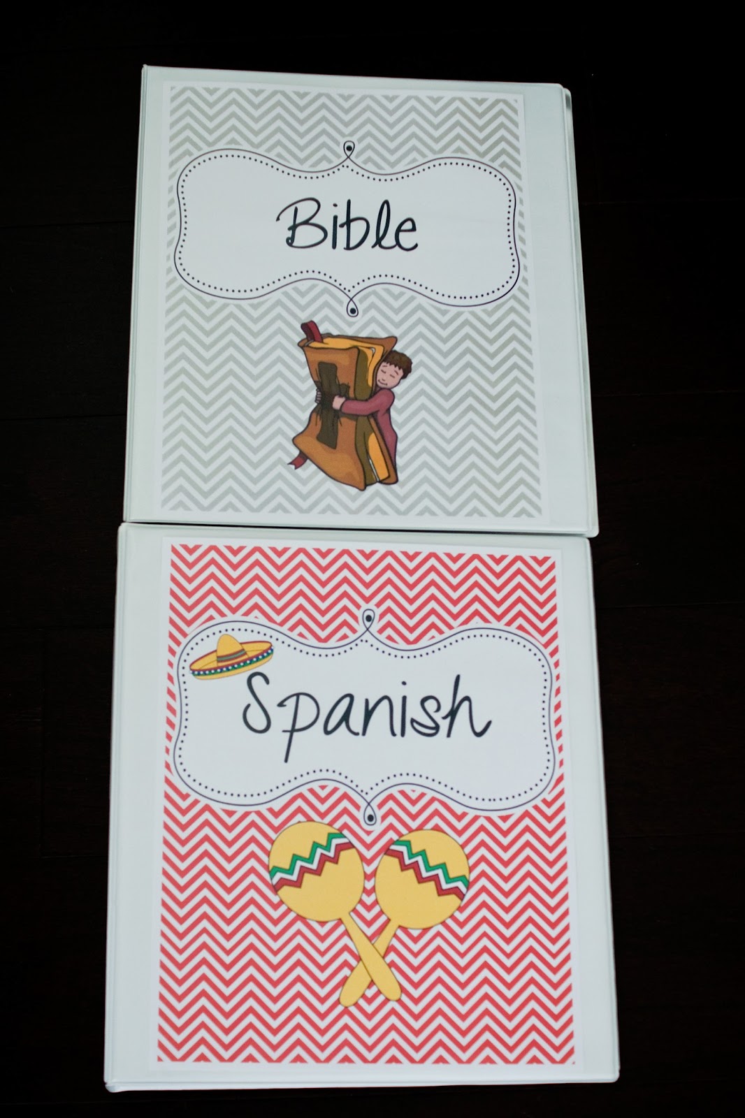 the sweatman family monthly themed binder covers