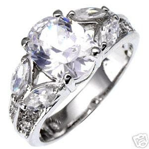 engagement ring silver