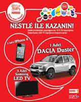 Real Hipermarketleri Nestle Dacia Duster Çekiliş Kampanyası