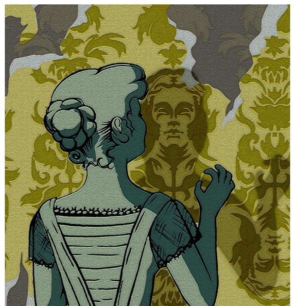 Thesis Gothic story 3 The Yellow wallpaper Yesillustration