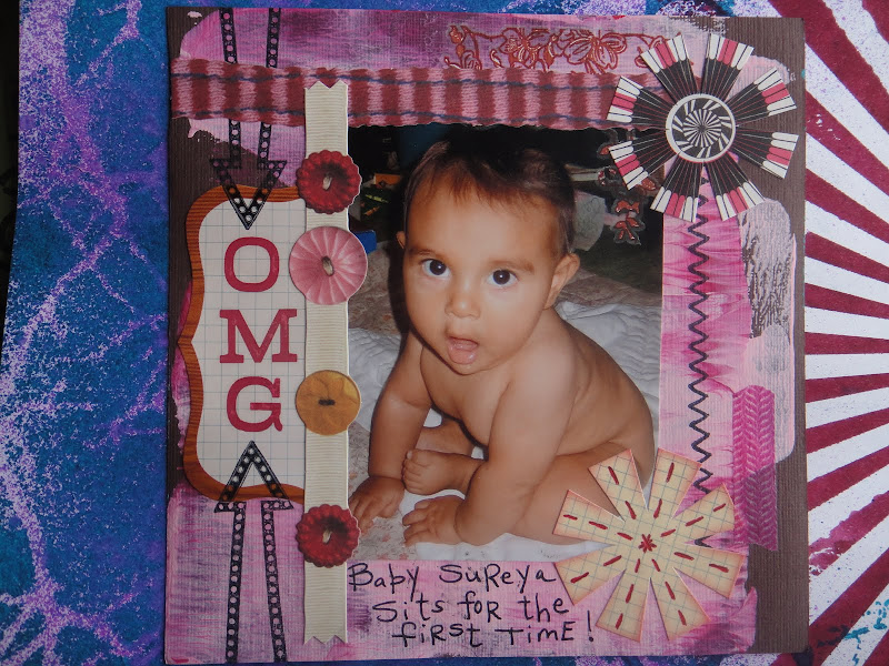 kinueko painting scrapbook pages