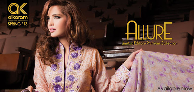 Allure Stitched Suits By Alkaram Collection 2013