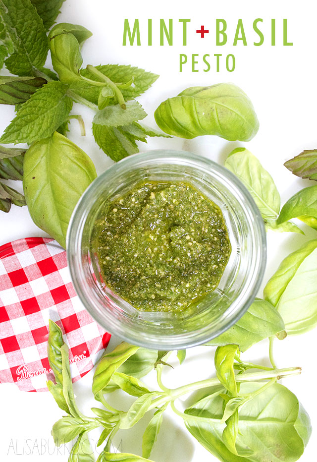 alisaburke mint & basil pesto