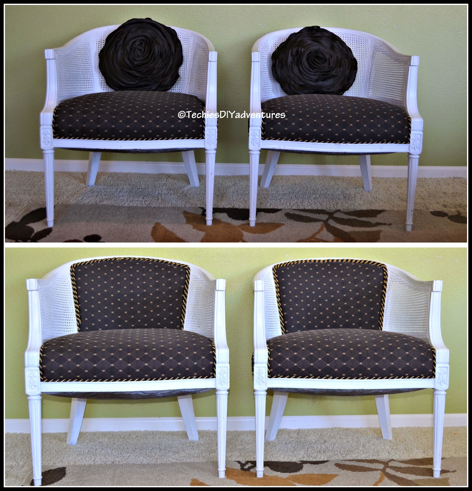 Cane Chair Make Over Round 2 Techie's DIY Adventures