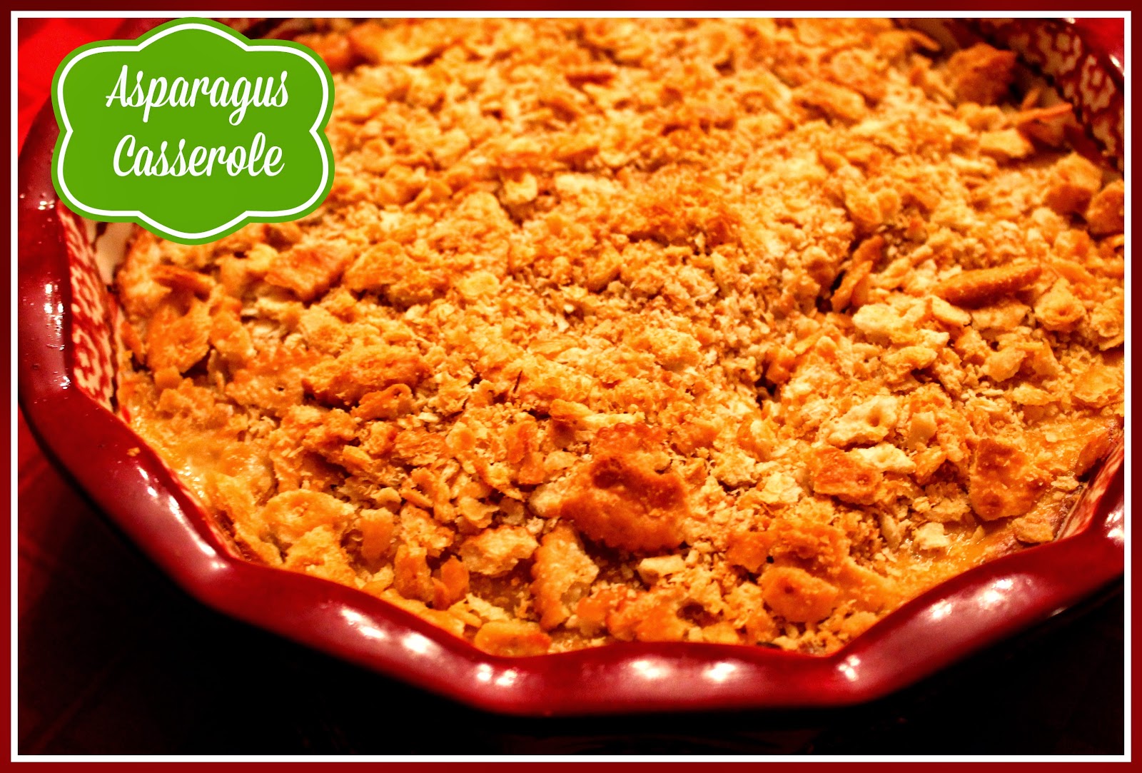 Sweet Tea and Cornbread Asparagus Casserole!