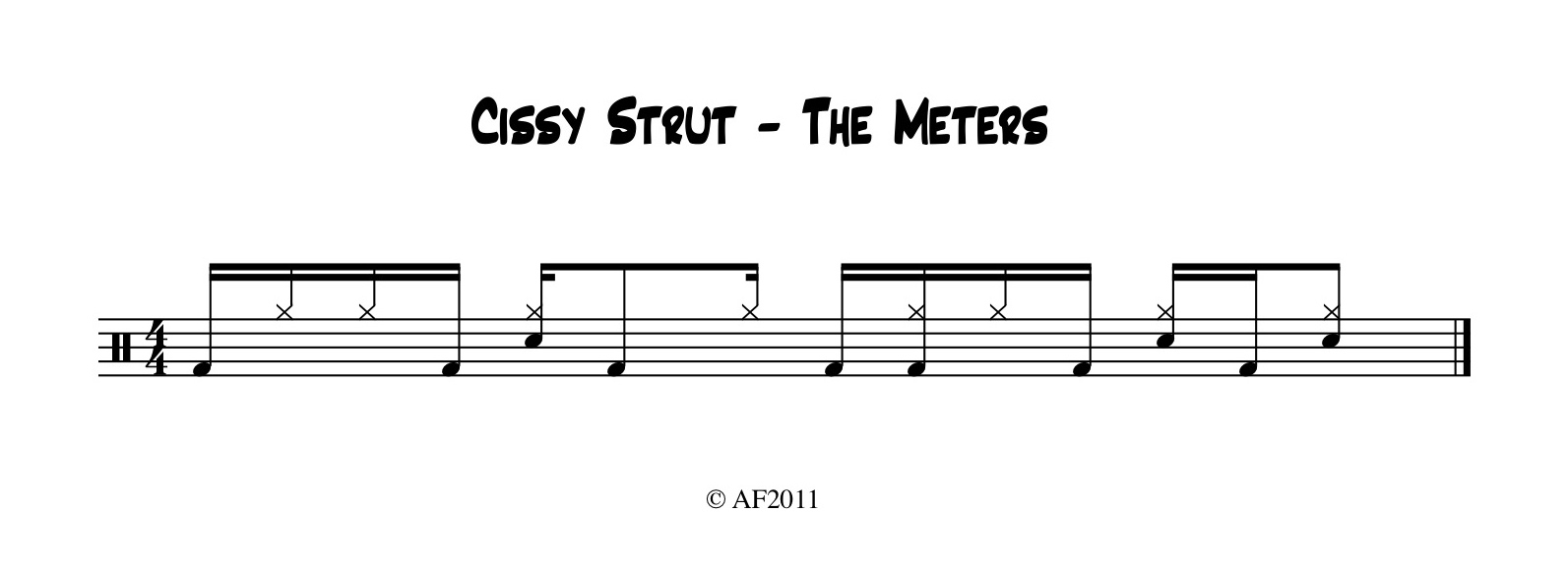 Cissy Strut Chart