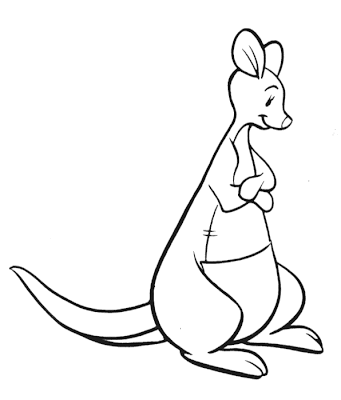 Winnie The Pooh Coloring Pages - Kanga 4