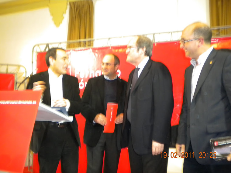 Foto con el Ministro de Educación, Angel Gabilondo