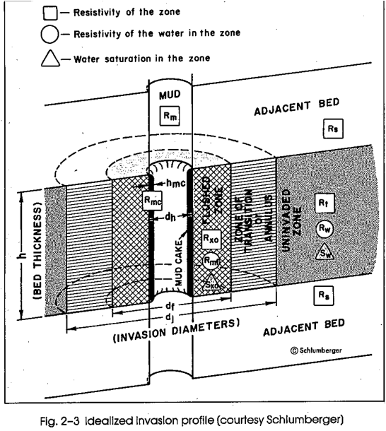Mud Invasion Profile