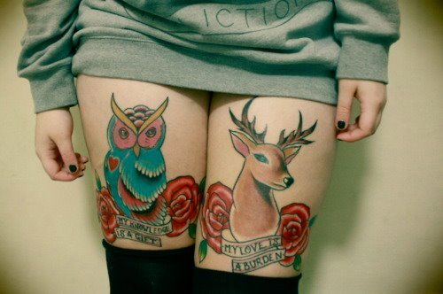 tatuering framsida lår tatuering framsida lår