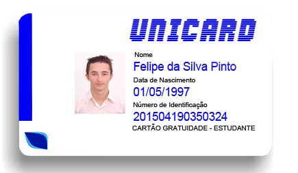 Saiba mais sobre nosso sistema de cartões na guia "Unicard"