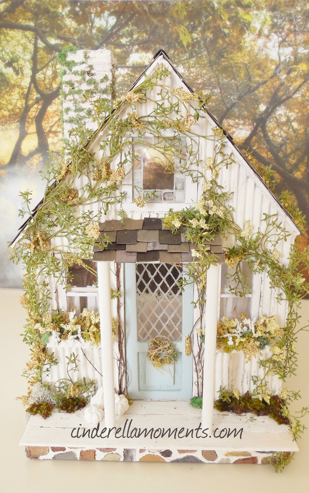 Cinderella Moments The Little White Cottage Dollhouse Finished