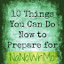 10 Things You Can Do Now to Prepare for NaNoWriMo