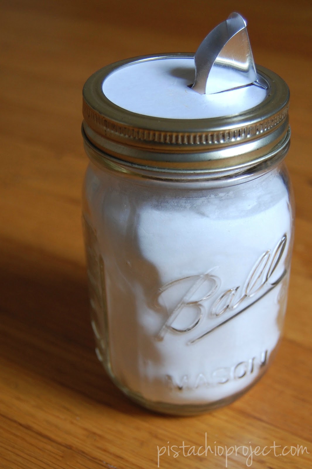 DIY Canning Jar Pour Spout - Learn how to create an easy pour spout for your canning jar... for free! #canningjar #masonjar #pourspout #repurpose