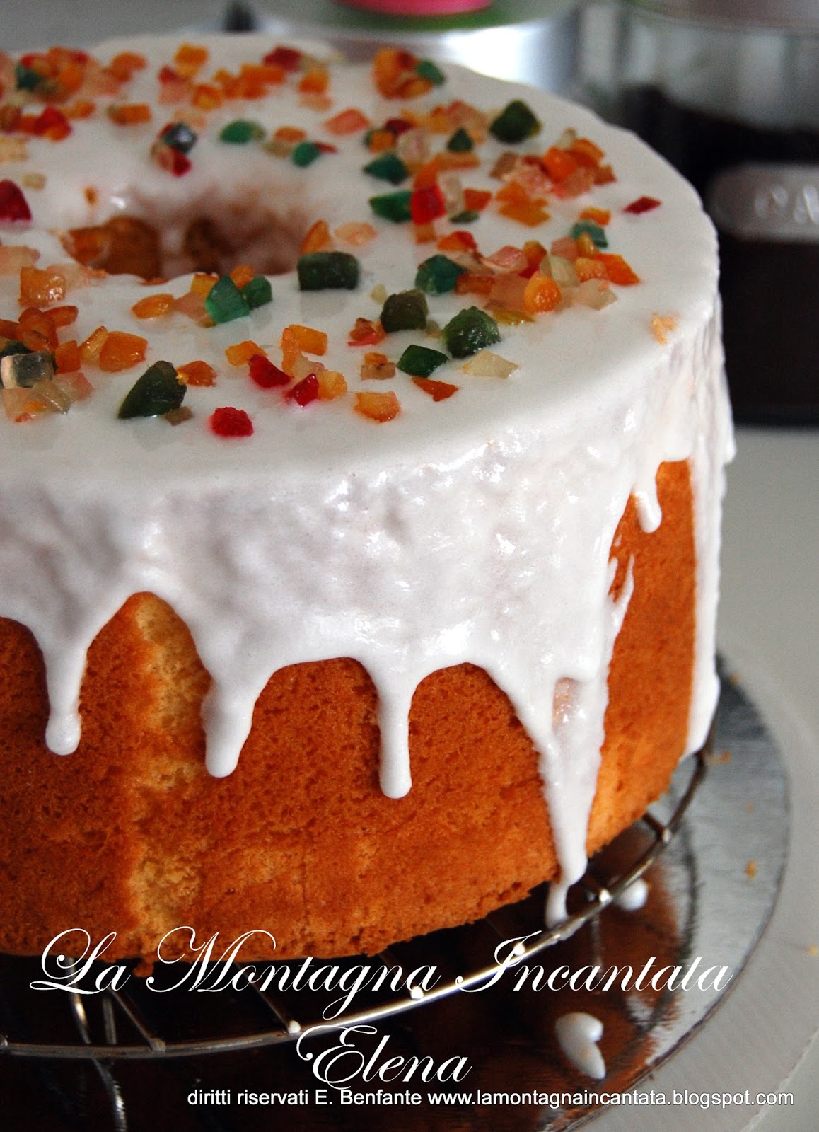 La Montagna Incantata: Chiffon cake all'arancia e canditi (fluffosa)