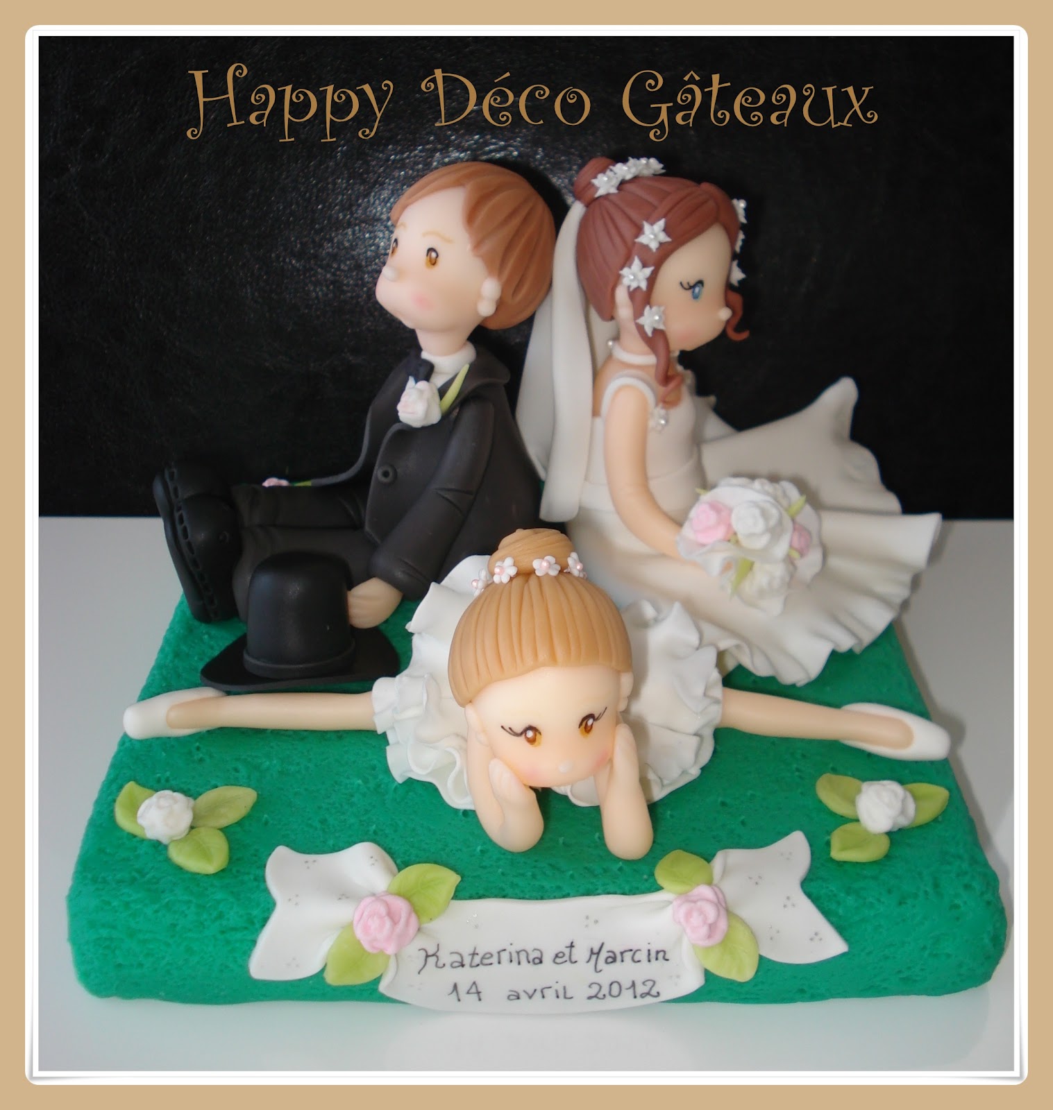 HAPPY DECO GATEAUX Figurines personnalisées en porcelaine froide