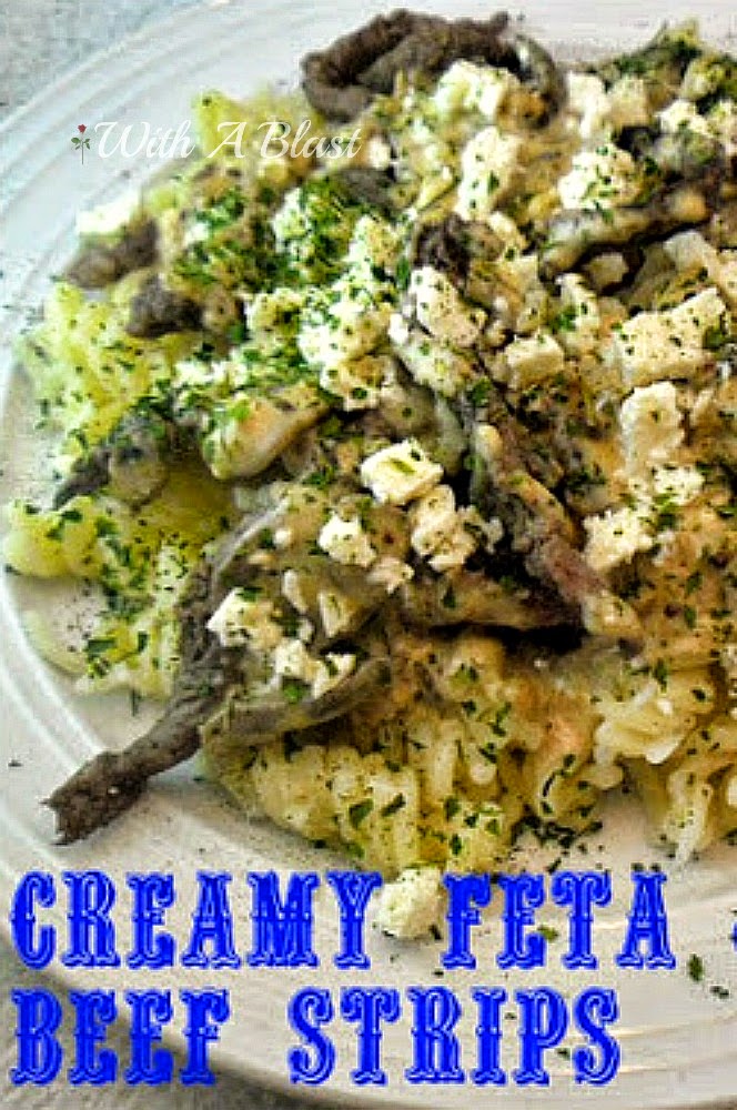Creamy Feta & Beef Strips