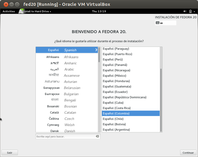DriveMeca instalando Linux Fedora 20