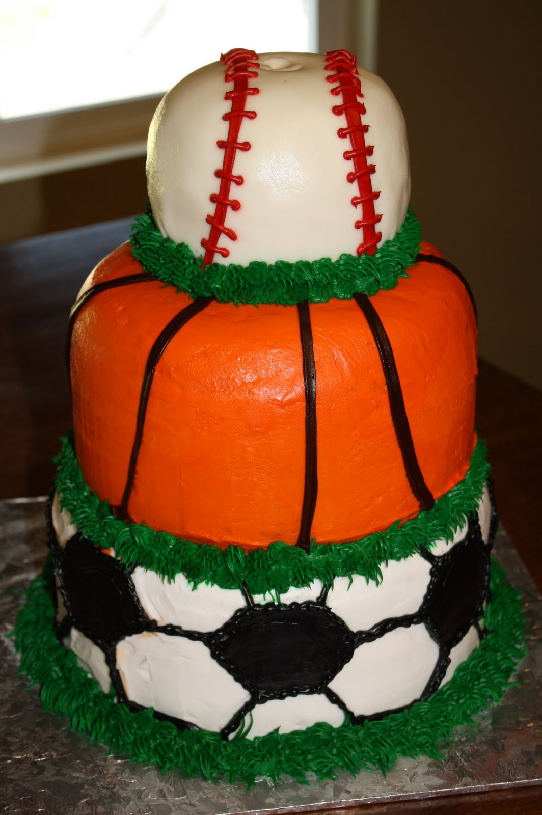 Shelli Belli Cakes Sports lover tiered cake