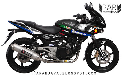 bajaj pulsar black 220f sticker mod paranjaya s blog