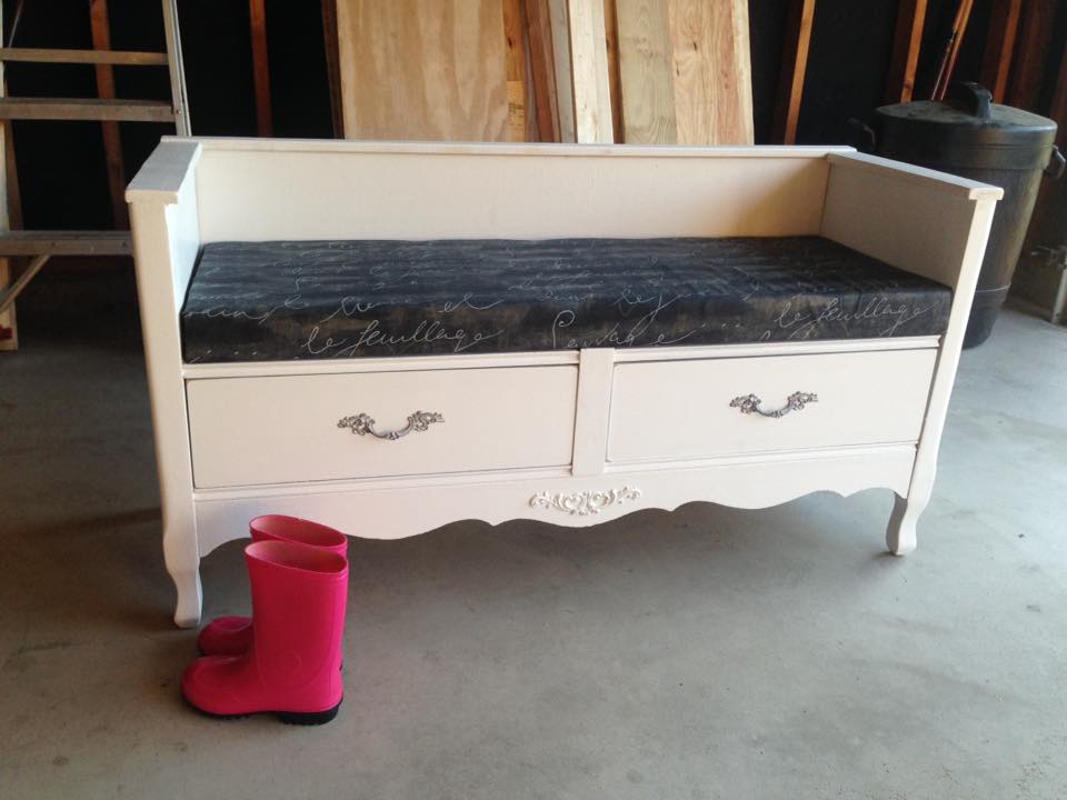 Sweet Sweet Simplicity Dresser made into a bench....