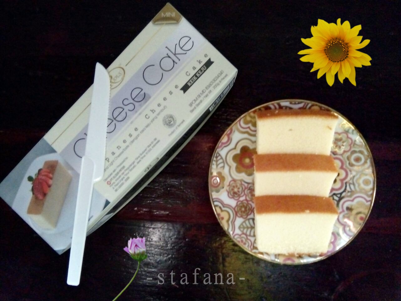 Memperkenalkan Cake Modern ala Jepang "Rious Gold Cake" Stafana Charis