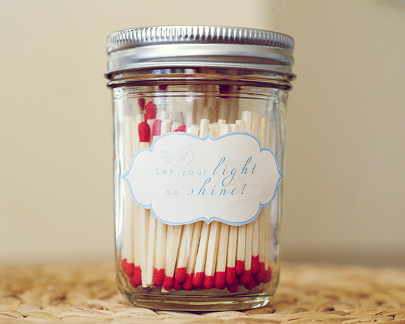 Laundry and Other Stuff Mason Match Jar