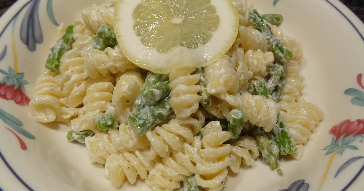 Reading, Writing, and Ravioli Recipe Rotini and Asparagus Tossed with