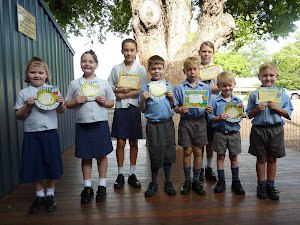Award Winners at Junior Assembly
