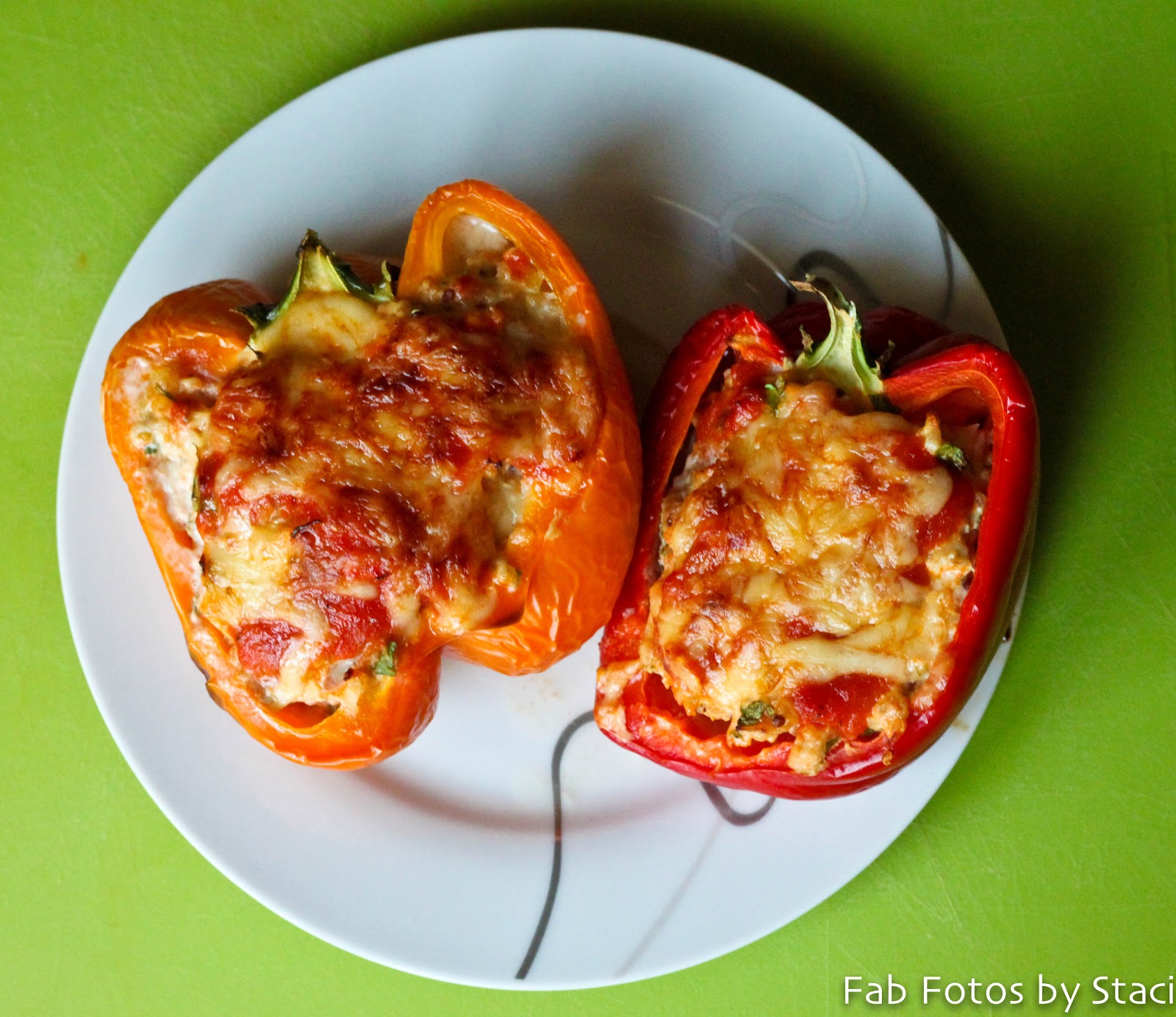 Click and Cook Recipes Enchilada Quinoa and Chicken Stuffed Peppers