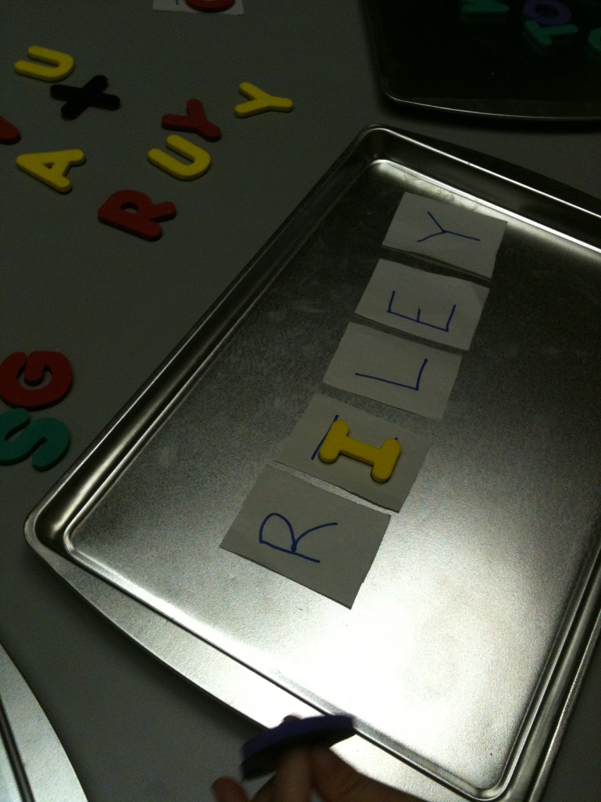 More Than ABC's and 123's Trays Letter matching