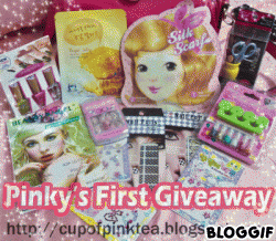 Pinky's first giveaway