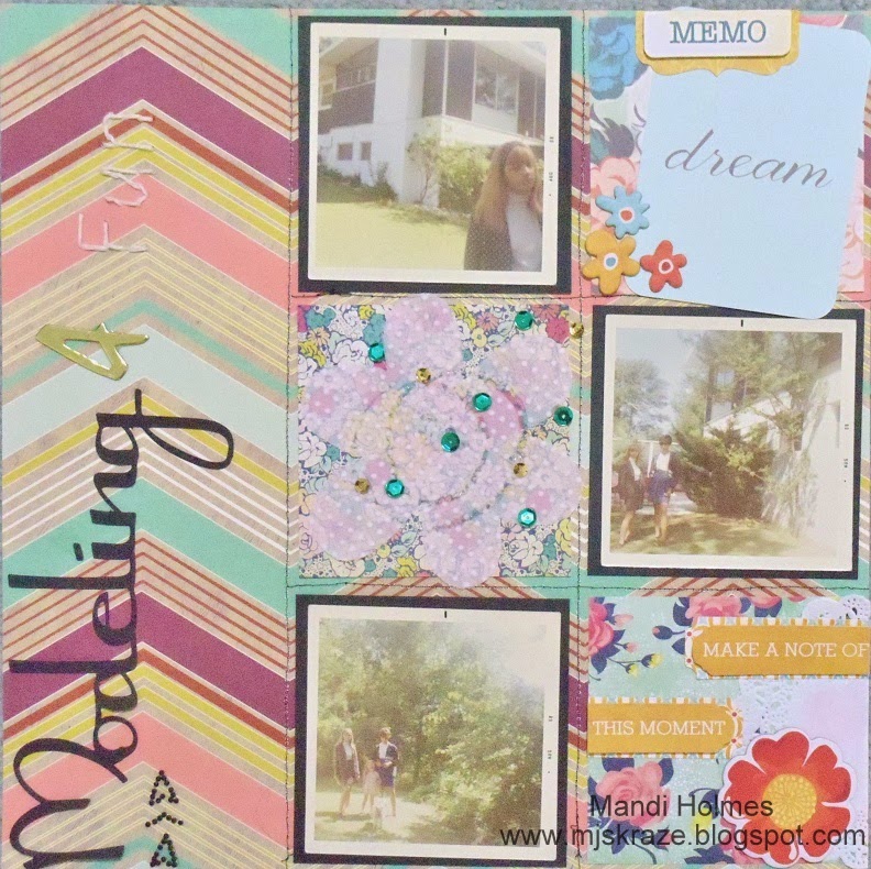 MJs Kraze Modeling 4 Fun Scrapbook Challenges