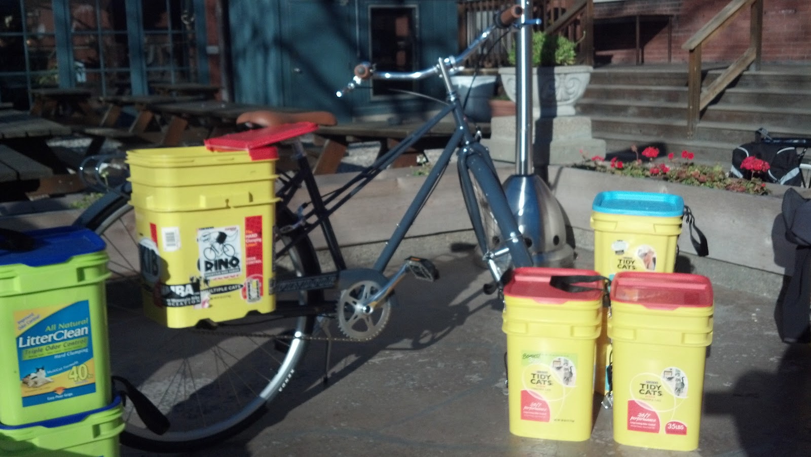 Riding Uphill Both Ways Bike Bucket Panniers for All