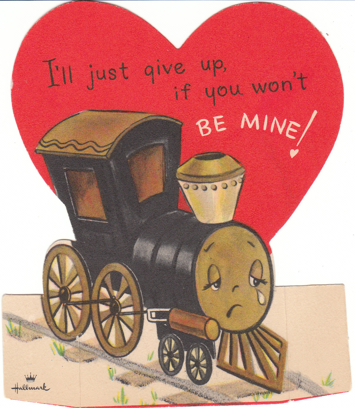 View from the Birdhouse Item of the Day Anthropomorphic Train Valentine