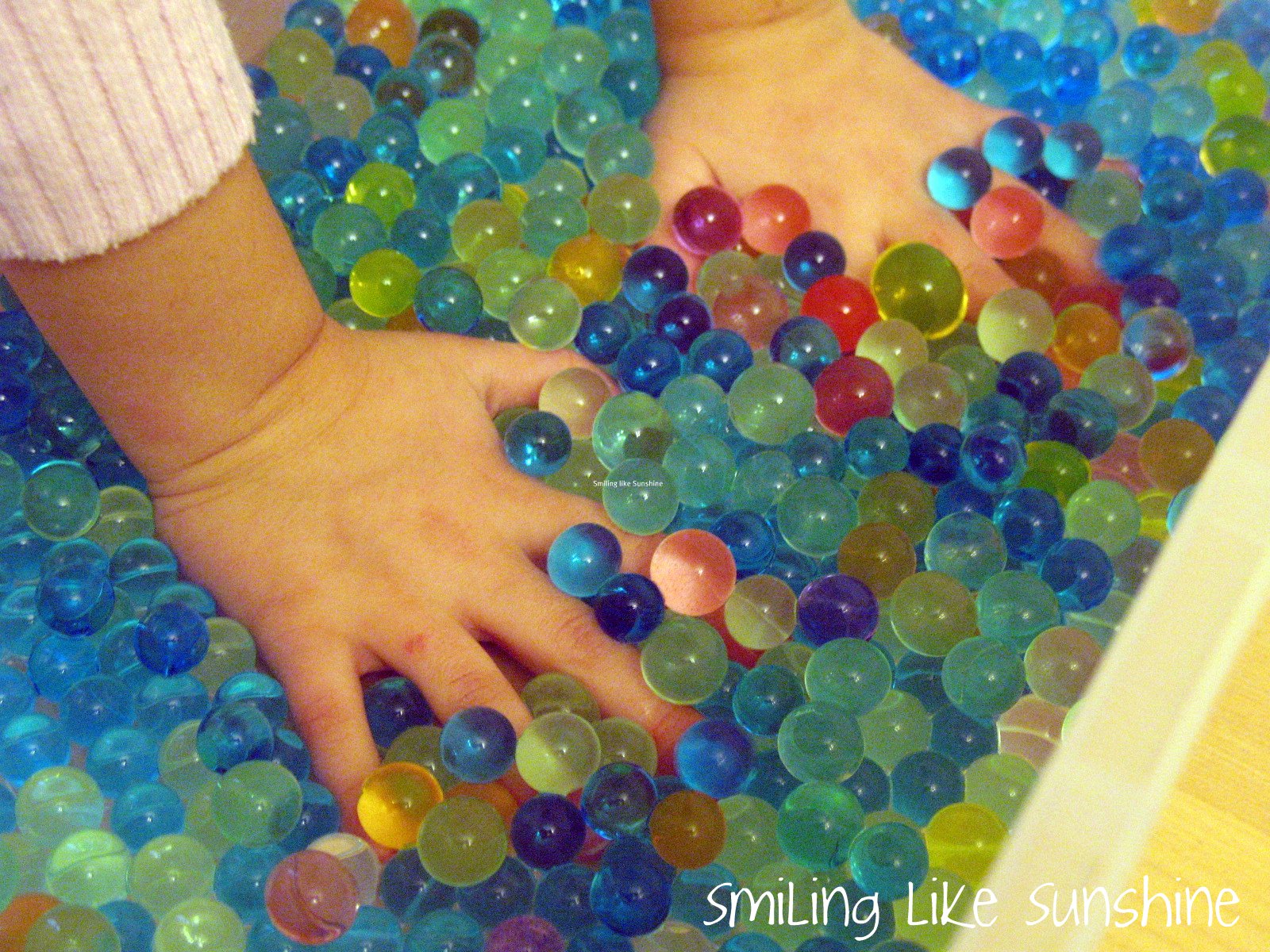 Smiling like Sunshine Water Bead Fun