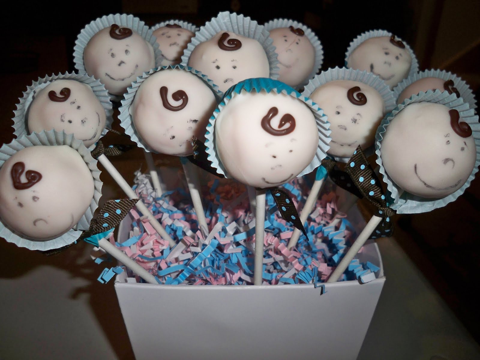 Just 4 You Baby Boy Cake Pops!