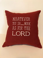 Col. 3:23 - Brick Red linen   14"