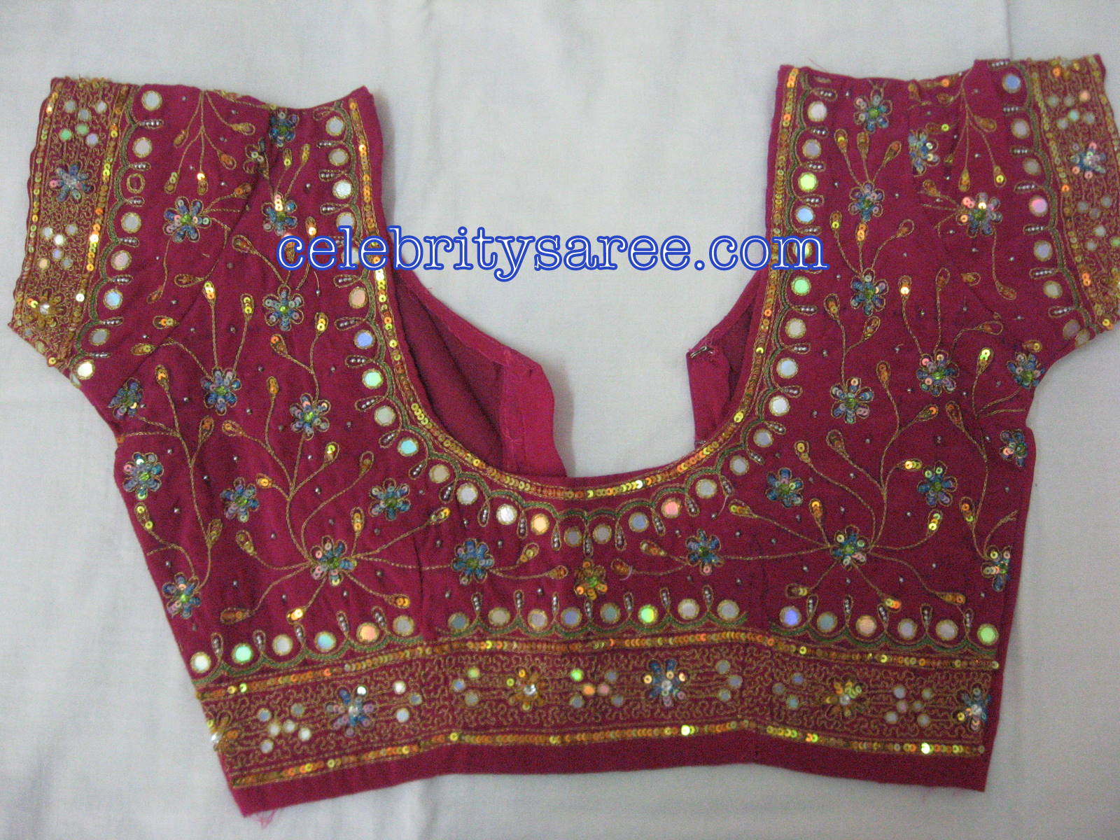 Silk Embroidery Designer Hand Work Blouses Gallery 1  Saree Blouse