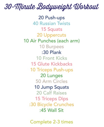 weight loss exercise schedule