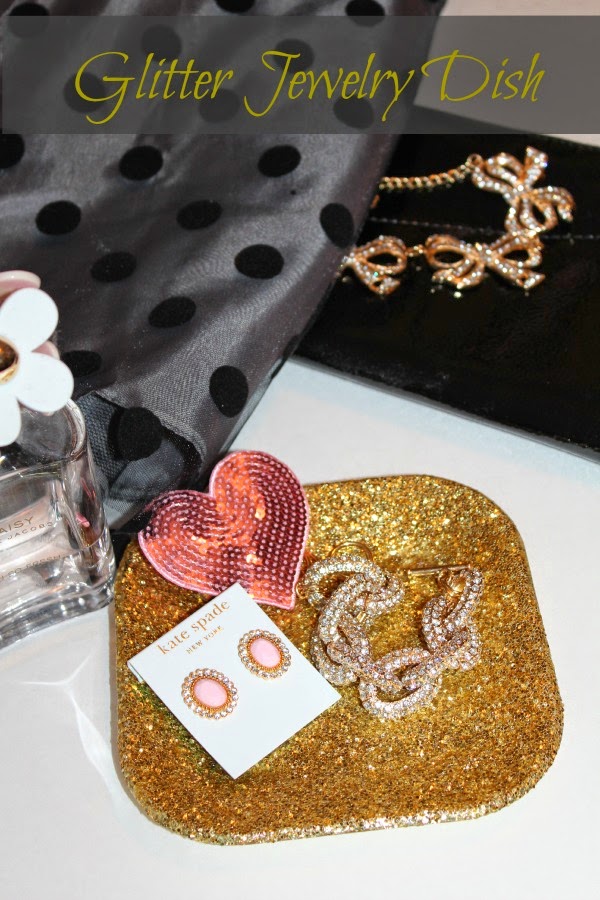 DIY Glitter Jewelry Dish Sunny Days & Starry Nights
