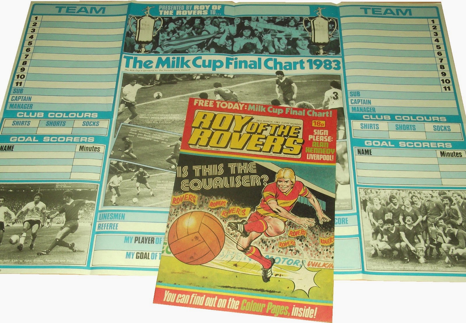 Football Cartophilic Info Exchange Roy of the Rovers magazine The