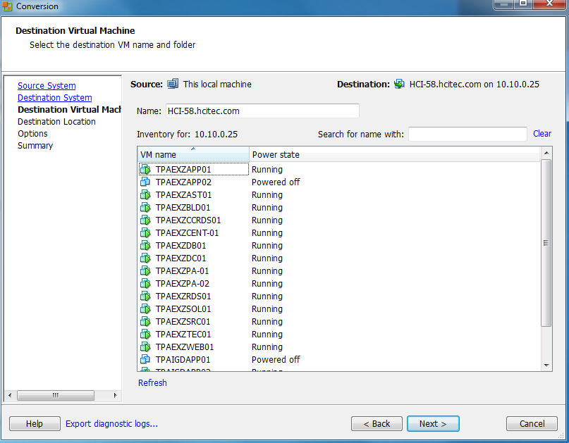 Resizing (Shrinking) Guest Hard Drive Sizes With VMware Standalone Converter (vSphere 5) ESXi